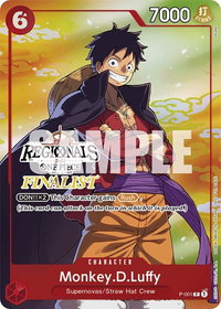 Monkey.D.Luffy (001) (Offline Regional 2024 Vol. 2) [Finalist] - One Piece Promotion Cards (OP-PR) #P-001 - Promo One Piece Trading Card