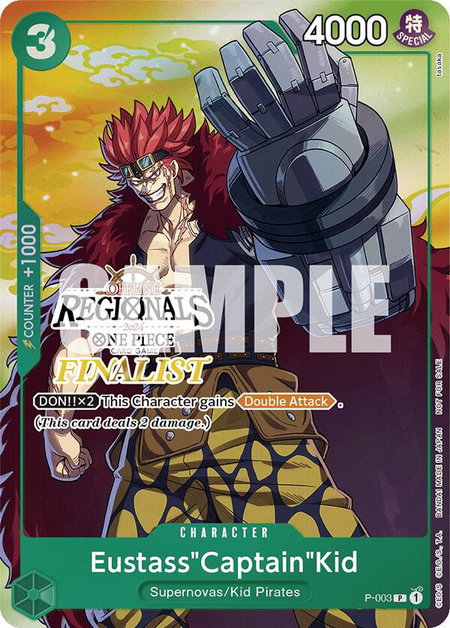Eustass"Captain"Kid (Offline Regional 2024 Vol. 2) [Finalist] - One Piece Promotion Cards One Piece trading card
