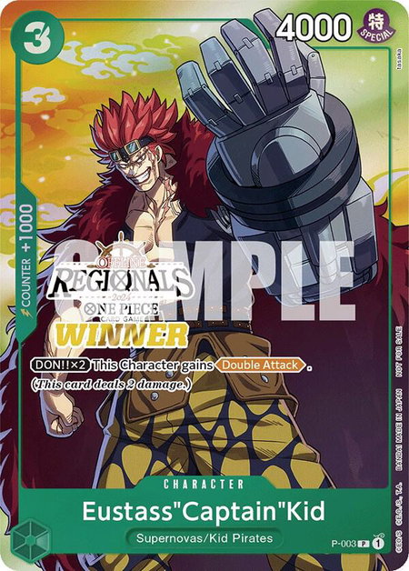 Eustass"Captain"Kid (Offline Regional 2024 Vol. 2) [Winner] - One Piece Promotion Cards One Piece trading card