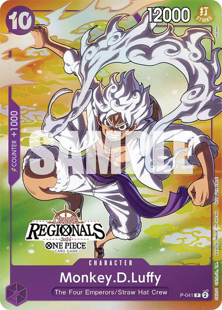 Monkey.D.Luffy (041) (Online Regional 2024 Vol. 2) [Participant] - One Piece Promotion Cards One Piece trading card