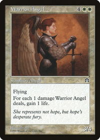 Warrior Angel - Stronghold (STH) #null - Rare Magic: The Gathering Trading Card