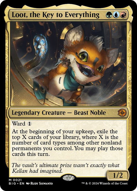 Loot, the Key to Everything - Outlaws of Thunder Junction: The Big Score Magic: The Gathering trading card