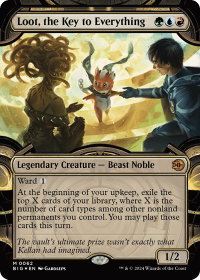Loot, the Key to Everything (Showcase) (Raised Foil) - Outlaws of Thunder Junction: The Big Score (BIG) #62 - Mythic Rare Magic: The Gathering Trading Card