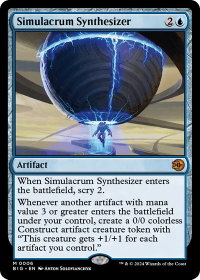 Simulacrum Synthesizer - Outlaws of Thunder Junction: The Big Score (BIG) #6 - Mythic Rare Magic: The Gathering Trading Card