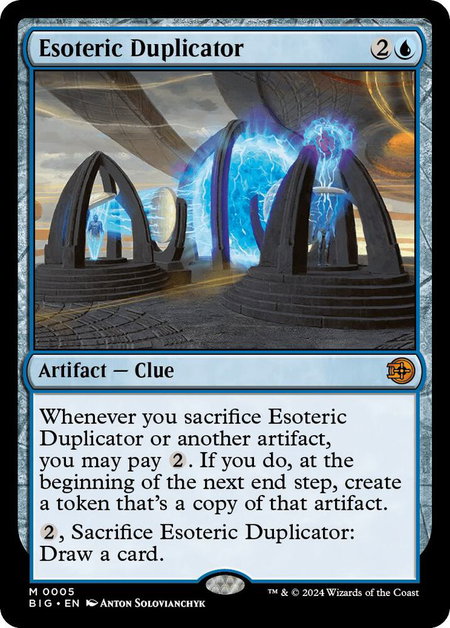 Esoteric Duplicator - Outlaws of Thunder Junction: The Big Score Magic: The Gathering trading card