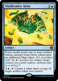 Worldwalker Helm - Outlaws of Thunder Junction: The Big Score (BIG) #7 - Mythic Rare Magic: The Gathering Trading Card
