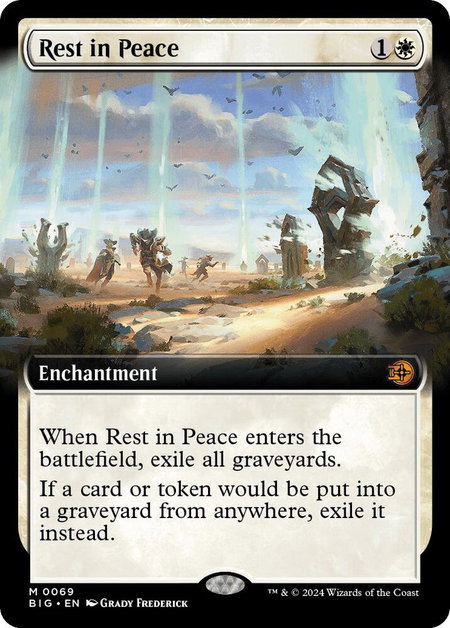 Rest in Peace (Extended Art) - Outlaws of Thunder Junction: The Big Score Magic: The Gathering trading card