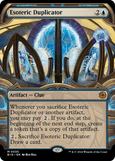 Esoteric Duplicator (Showcase) - Outlaws of Thunder Junction: The Big Score Magic: The Gathering trading card