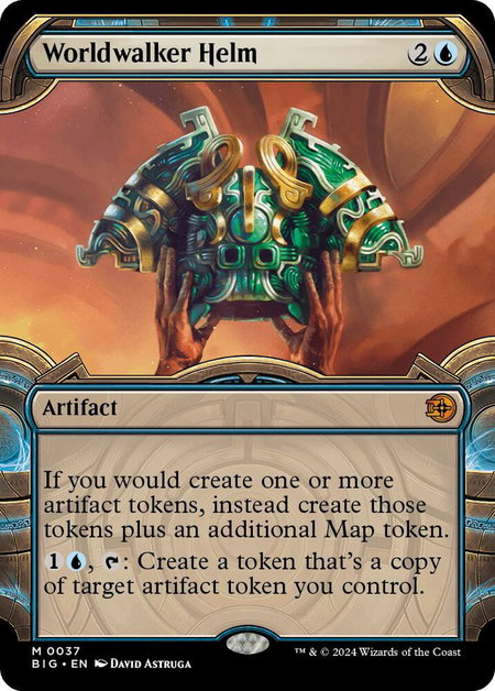 Worldwalker Helm (Showcase) - Outlaws of Thunder Junction: The Big Score Magic: The Gathering trading card