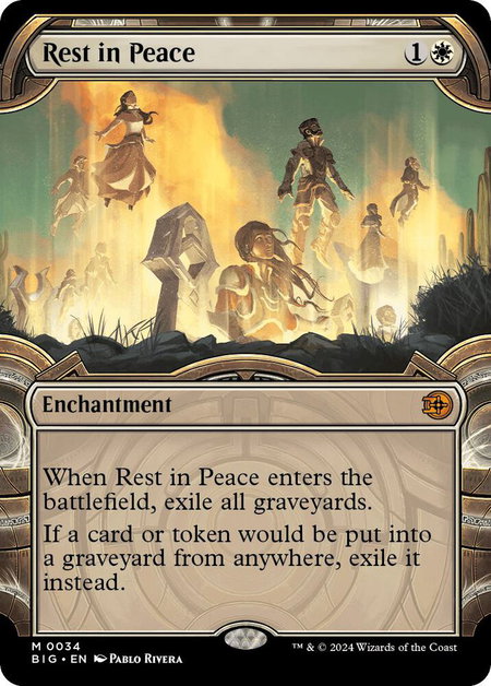 Rest in Peace (Showcase) - Outlaws of Thunder Junction: The Big Score Magic: The Gathering trading card