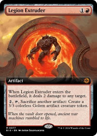 Legion Extruder (Extended Art) - Outlaws of Thunder Junction: The Big Score (BIG) #77 - Mythic Rare Magic: The Gathering Trading Card