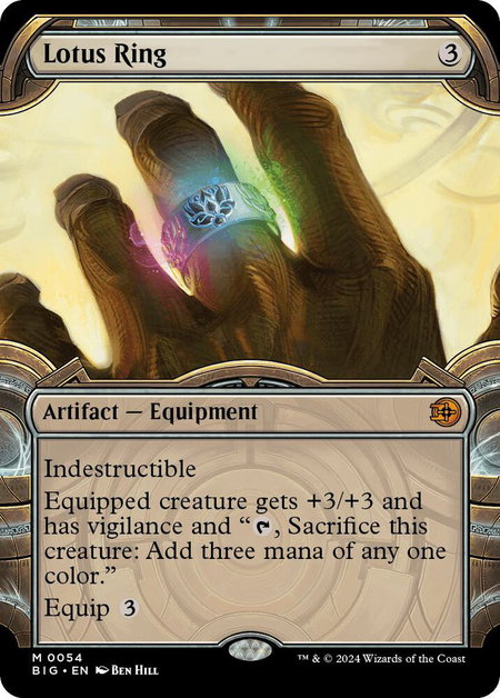 Lotus Ring (Showcase) - Outlaws of Thunder Junction: The Big Score Magic: The Gathering trading card