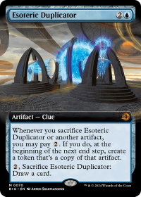 Esoteric Duplicator (Extended Art) - Outlaws of Thunder Junction: The Big Score (BIG) #70 - Mythic Rare Magic: The Gathering Trading Card