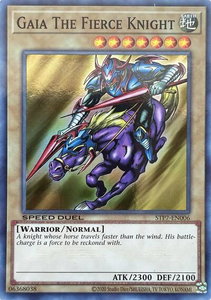 Gaia The Fierce Knight - Speed Duel: Tournament Pack 7 (STP7) #STP7-EN006 - Super Rare YuGiOh Trading Card