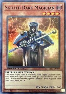 Skilled Dark Magician - Speed Duel: Tournament Pack 7 (STP7) #STP7-EN009 - Super Rare YuGiOh Trading Card