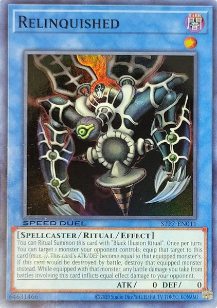 Relinquished - Speed Duel: Tournament Pack 7 YuGiOh trading card