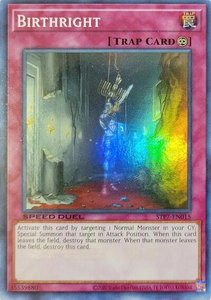 Birthright - Speed Duel: Tournament Pack 7 (STP7) #STP7-EN015 - Super Rare YuGiOh Trading Card