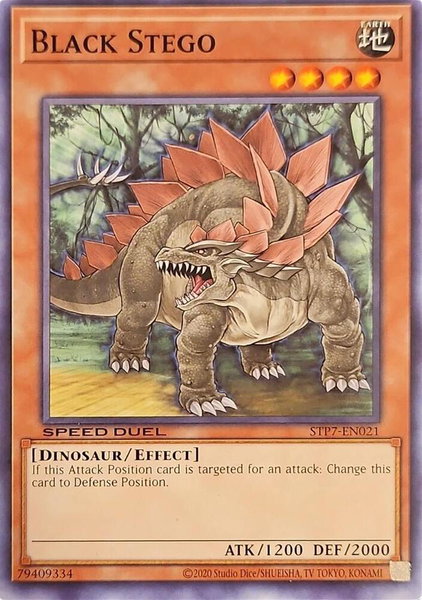 Black Stego - Speed Duel: Tournament Pack 7 YuGiOh trading card