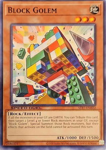Block Golem - Speed Duel: Tournament Pack 7 (STP7) #STP7-EN022 - Common / Short Print YuGiOh Trading Card