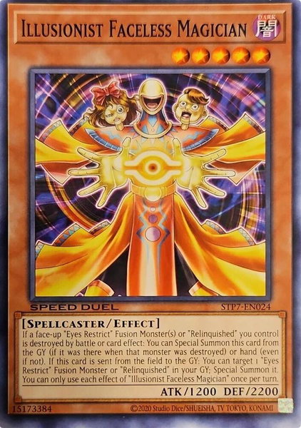 Illusionist Faceless Magician - Speed Duel: Tournament Pack 7 YuGiOh trading card