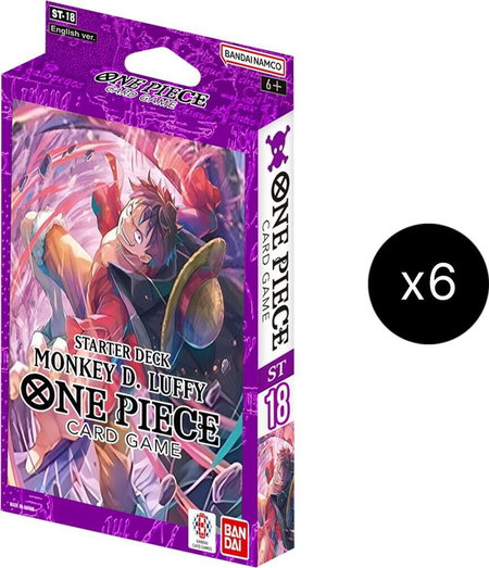 Starter Deck 18: PURPLE Monkey.D.Luffy Display trading card from Starter Deck 18: PURPLE Monkey.D.Luffy Starter Deck 18: PURPLE Monkey.D.Luffy Display - Starter Deck 18: PURPLE Monkey.D.Luffy One Piece trading card
