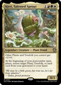 Kirri, Talented Sprout - Commander: Outlaws of Thunder Junction (OTC) #7 - Mythic Rare Magic: The Gathering Trading Card