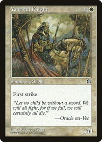 Youthful Knight - Stronghold (STH) #null - Common Magic: The Gathering Trading Card