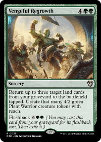 Vengeful Regrowth - Commander: Outlaws of Thunder Junction (OTC) #35 - Rare Magic: The Gathering Trading Card