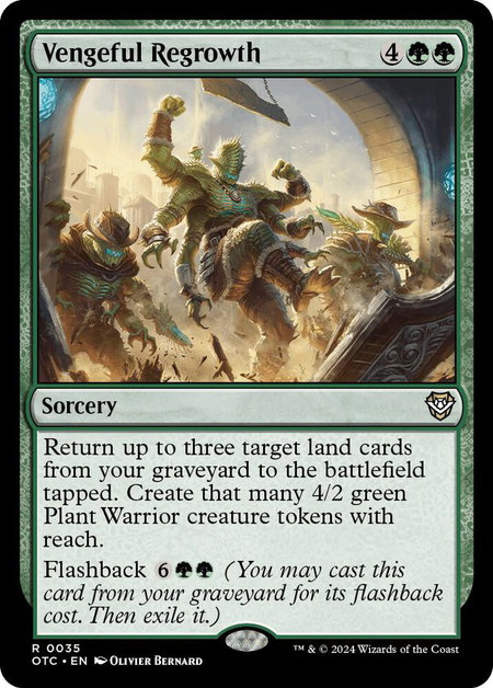 Vengeful Regrowth - Commander: Outlaws of Thunder Junction Magic: The Gathering trading card