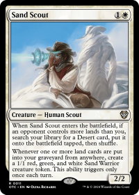 Sand Scout - Commander: Outlaws of Thunder Junction (OTC) #11 - Rare Magic: The Gathering Trading Card