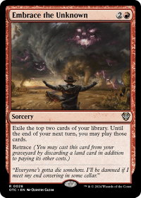 Embrace the Unknown - Commander: Outlaws of Thunder Junction (OTC) #28 - Rare Magic: The Gathering Trading Card