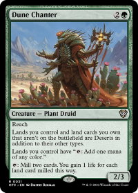 Dune Chanter - Commander: Outlaws of Thunder Junction (OTC) #31 - Rare Magic: The Gathering Trading Card