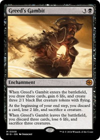 Greed's Gambit - Outlaws of Thunder Junction: The Big Score (BIG) #8 - Mythic Rare Magic: The Gathering Trading Card