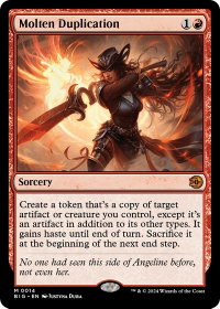 Molten Duplication - Outlaws of Thunder Junction: The Big Score (BIG) #14 - Mythic Rare Magic: The Gathering Trading Card
