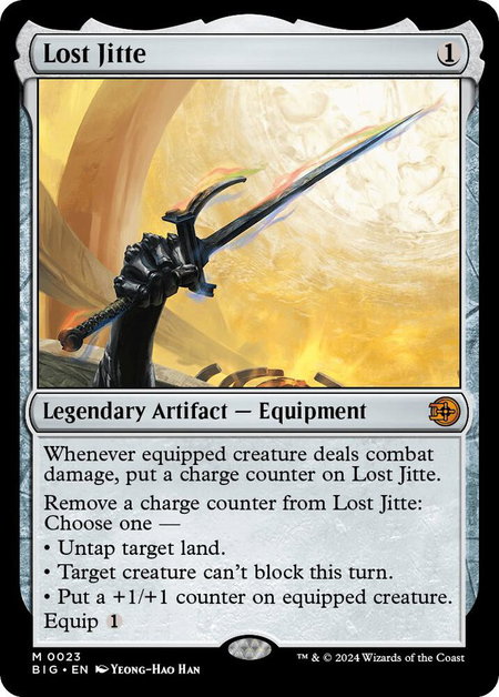 Lost Jitte - Outlaws of Thunder Junction: The Big Score Magic: The Gathering trading card