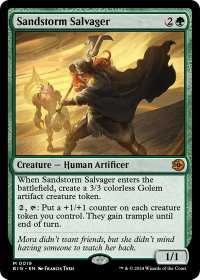 Sandstorm Salvager - Outlaws of Thunder Junction: The Big Score (BIG) #19 - Mythic Rare Magic: The Gathering Trading Card