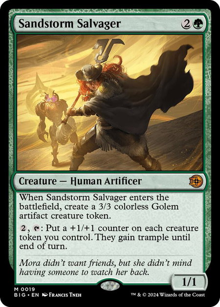 Sandstorm Salvager - Outlaws of Thunder Junction: The Big Score Magic: The Gathering trading card