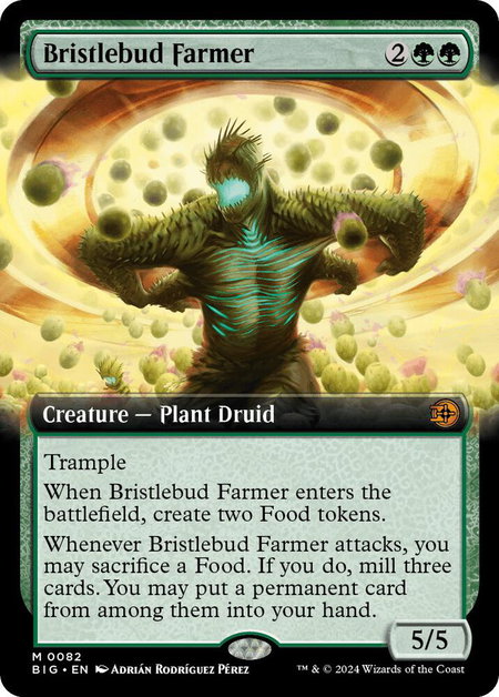 Bristlebud Farmer (Extended Art) - Outlaws of Thunder Junction: The Big Score Magic: The Gathering trading card
