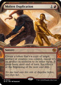 Molten Duplication (Showcase) - Outlaws of Thunder Junction: The Big Score (BIG) #44 - Mythic Rare Magic: The Gathering Trading Card