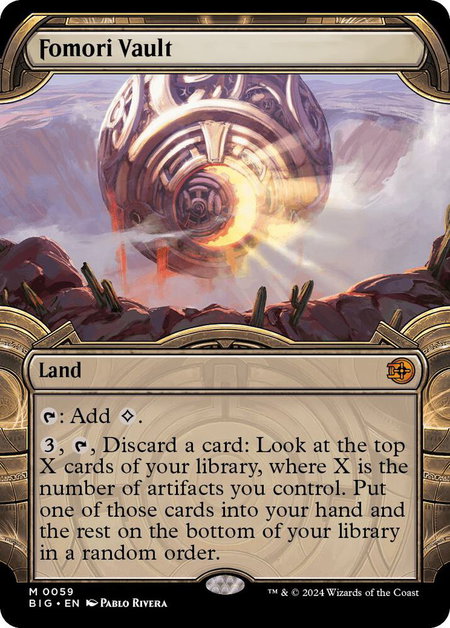 Fomori Vault (Showcase) - Outlaws of Thunder Junction: The Big Score Magic: The Gathering trading card