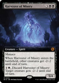 Harvester of Misery (Extended Art) - Outlaws of Thunder Junction: The Big Score (BIG) #74 - Mythic Rare Magic: The Gathering Trading Card