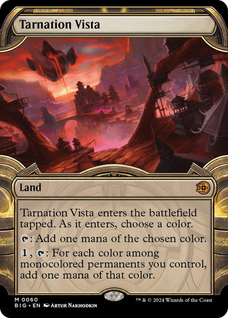 Tarnation Vista (Showcase) - Outlaws of Thunder Junction: The Big Score Magic: The Gathering trading card