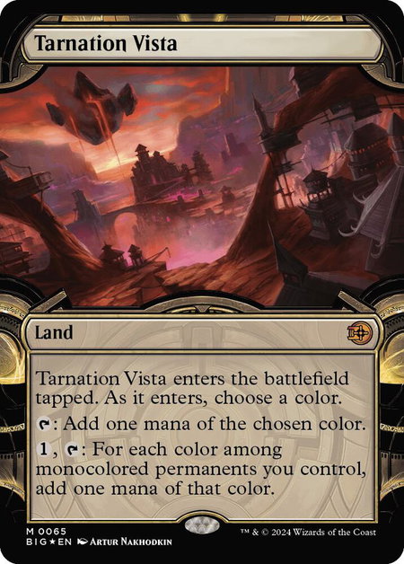 Tarnation Vista (Showcase) (Raised Foil) - Outlaws of Thunder Junction: The Big Score Magic: The Gathering trading card