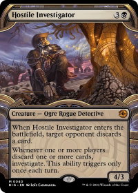 Hostile Investigator (Showcase) - Outlaws of Thunder Junction: The Big Score (BIG) #40 - Mythic Rare Magic: The Gathering Trading Card