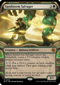 Sandstorm Salvager (Showcase) - Outlaws of Thunder Junction: The Big Score (BIG) #49 - Mythic Rare Magic: The Gathering Trading Card