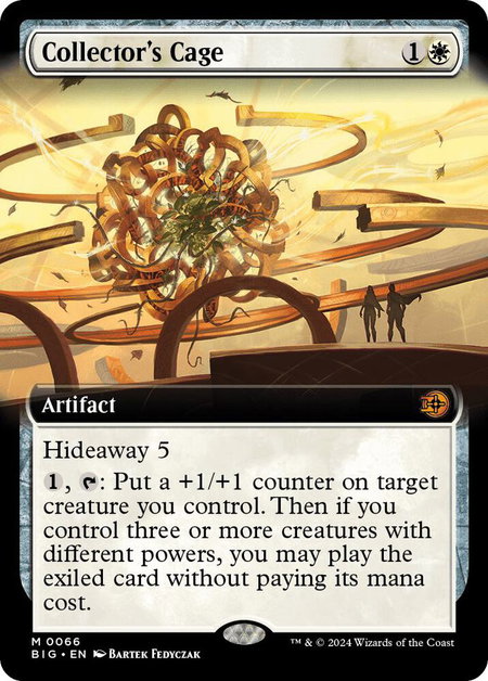 Collector's Cage (Extended Art) - Outlaws of Thunder Junction: The Big Score Magic: The Gathering trading card