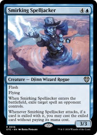 Smirking Spelljacker - Commander: Outlaws of Thunder Junction (OTC) #16 - Rare Magic: The Gathering Trading Card