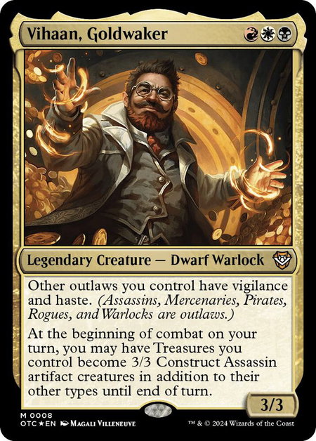 Vihaan, Goldwaker trading card from Commander: Outlaws of Thunder Junction Vihaan, Goldwaker - Commander: Outlaws of Thunder Junction Magic: The Gathering trading card