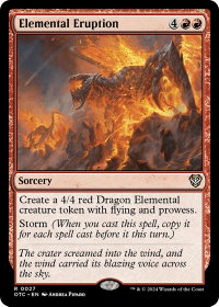 Elemental Eruption - Commander: Outlaws of Thunder Junction (OTC) #27 - Rare Magic: The Gathering Trading Card