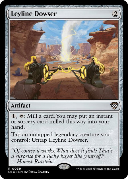 Leyline Dowser trading card from Commander: Outlaws of Thunder Junction Leyline Dowser - Commander: Outlaws of Thunder Junction Magic: The Gathering trading card